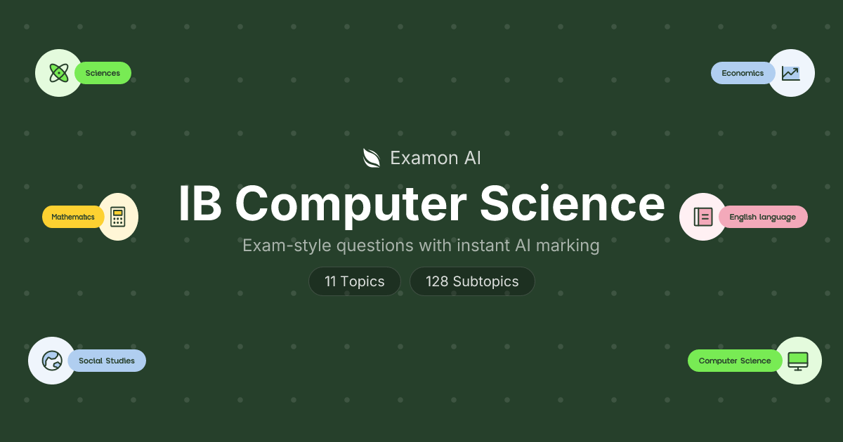 IB Computer Science Exam Practice & AI Marking | Examon AI
